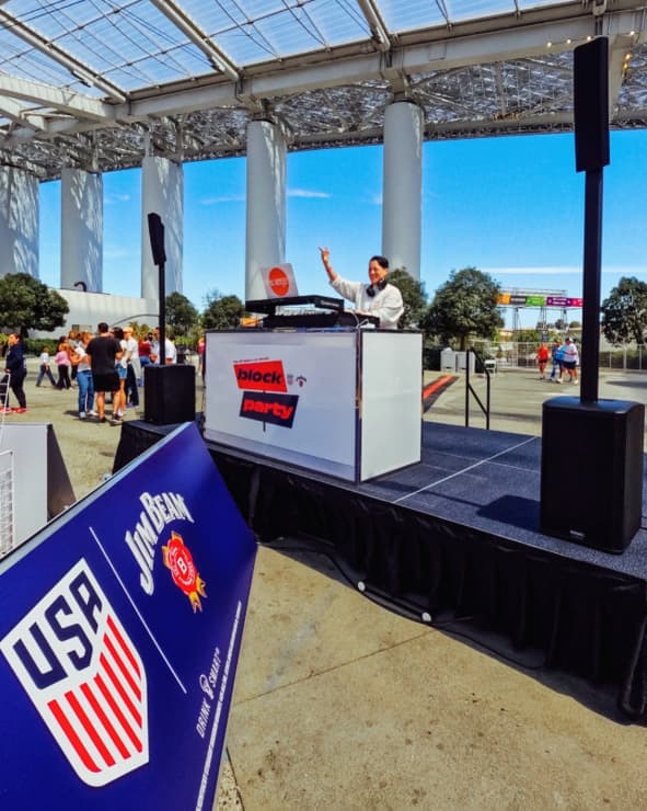 Cover Image for Beats, Brands, and a Big Win: DJ Keelez at the U.S. Soccer Block Party Powered by QSC